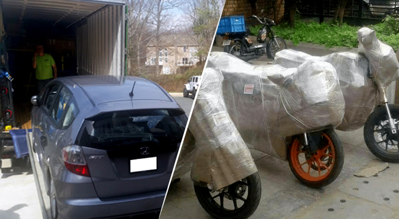 Car Bike Transport Banner